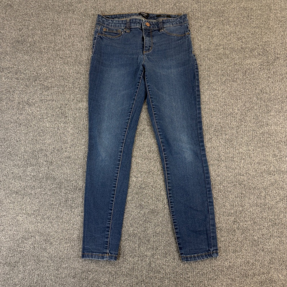 Jones New York Essex Skinny Jeans Womens 6 Medium Wash Blue Denim Stretch Slim‎